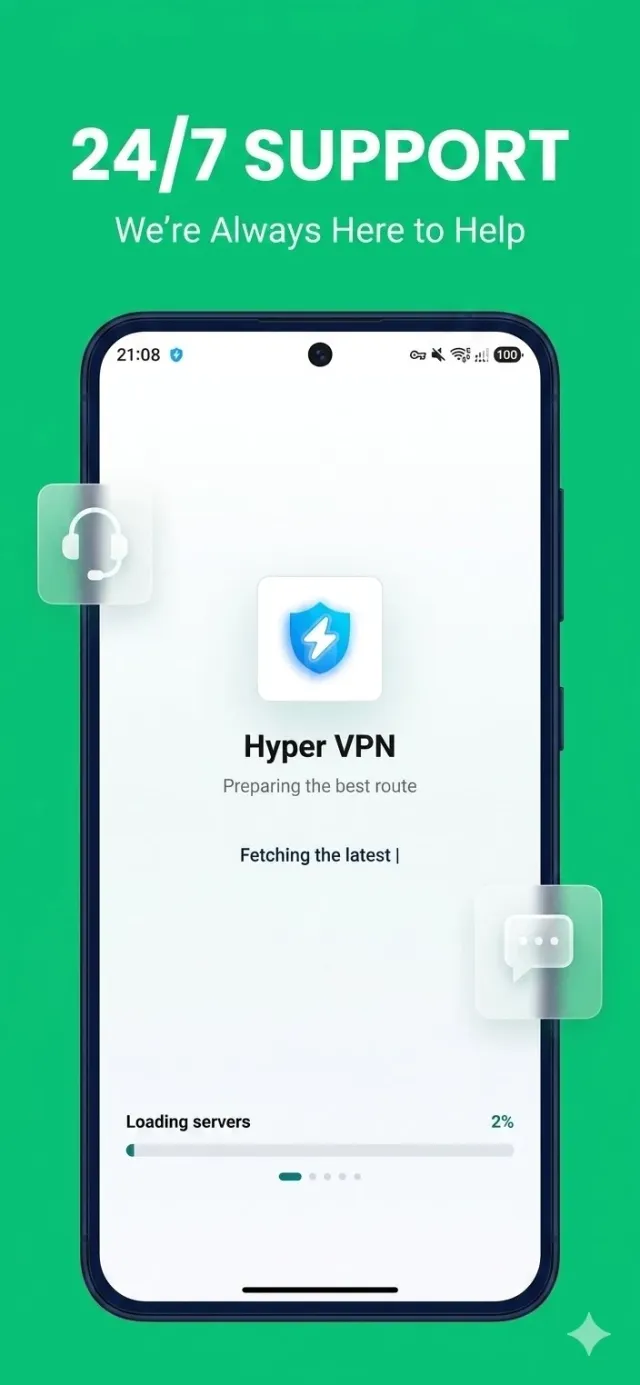 Hyper VPN فیلتر شکن قوی پرسرعت - Screen 2