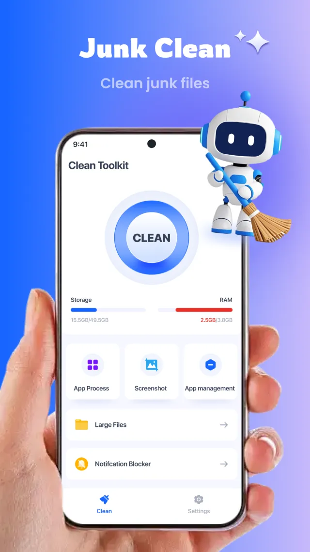 Clean Toolkit - Screen 1