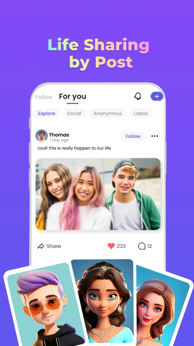 PopUp - Chat, Friend, Fun - Screen 3