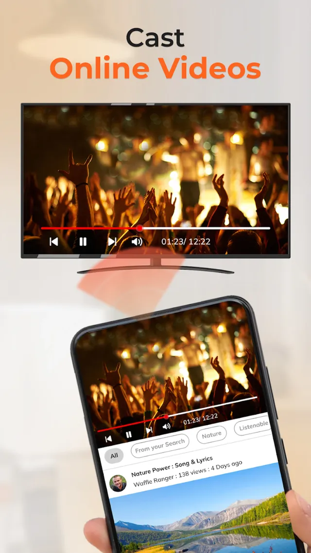 Projector - TV Cast, HD Mirror - Screen 2