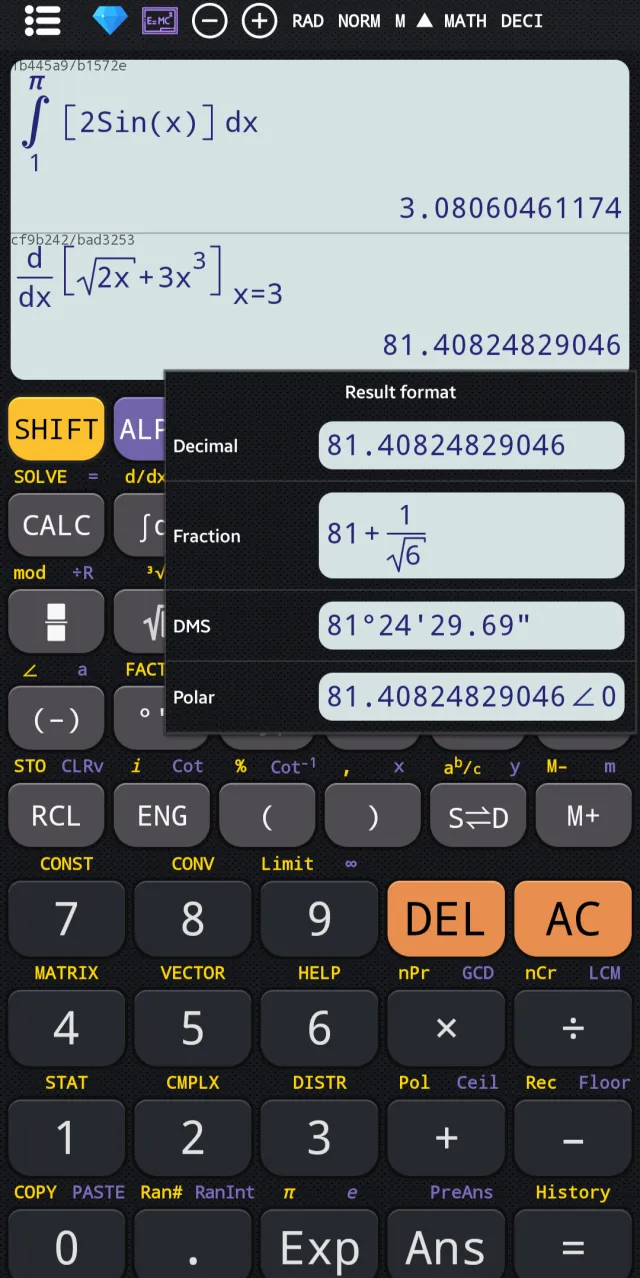 Scientific calculator plus 991 - Screen 3