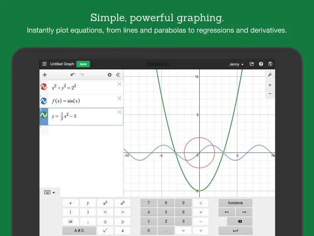 Desmos Graphing Calculator - Screen 7