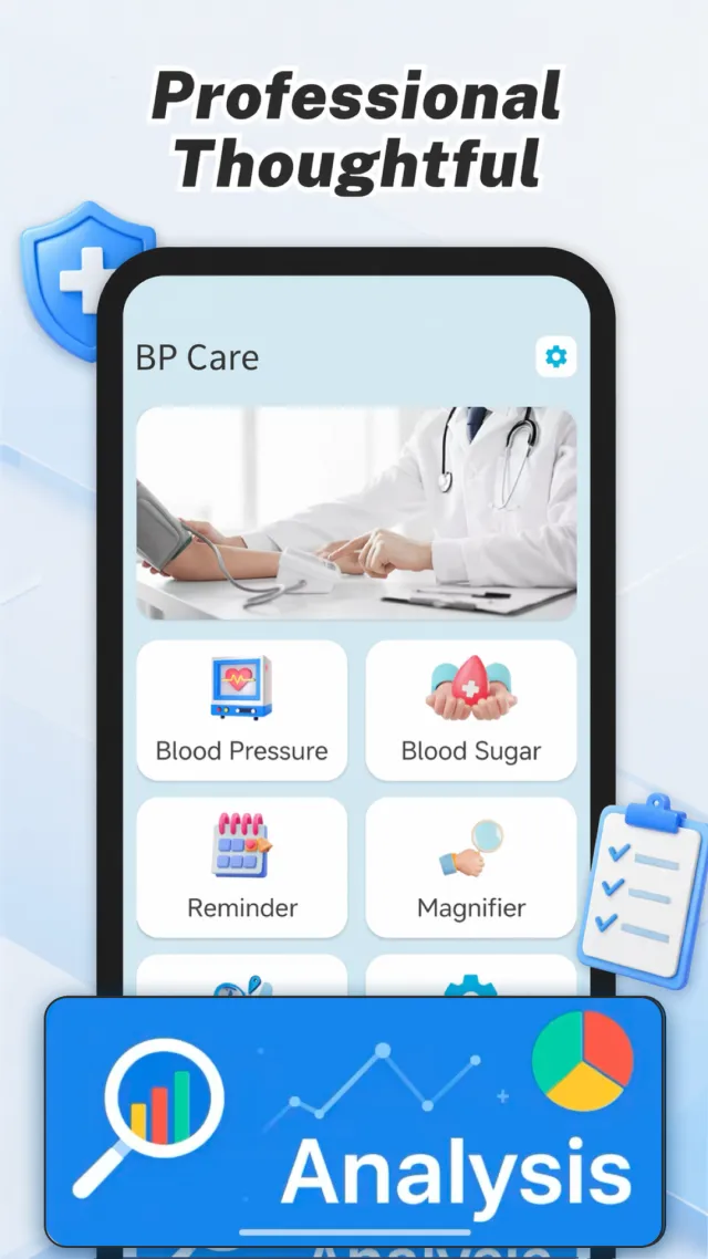 BP Care - Pressure & Sugar - Screen 1