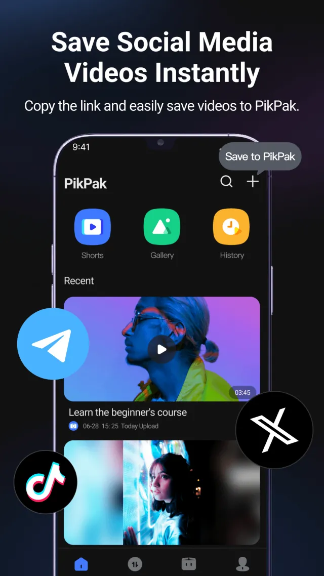 PikPak-Safe Cloud, Video Saver - Screen 1