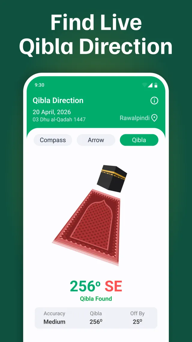 Qibla Finder: Qibla Compass - Screen 2