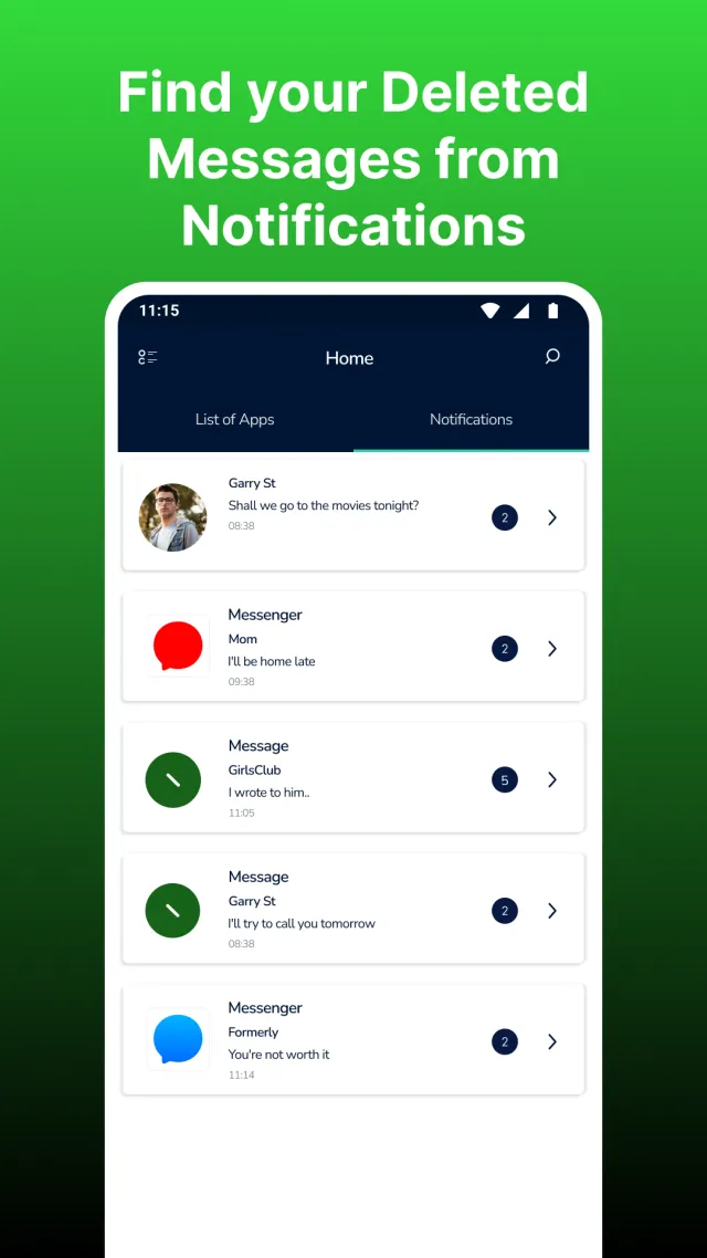See Deleted Messages - Screen 6