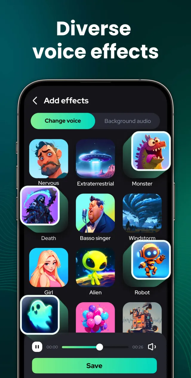 Voice Changer - Sound Effects - Screen 2