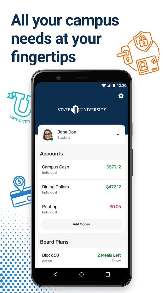 Transact eAccounts - Screen 1