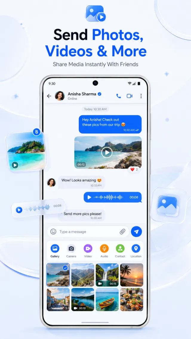 Messages : SMS & Private Chat - Screen 2