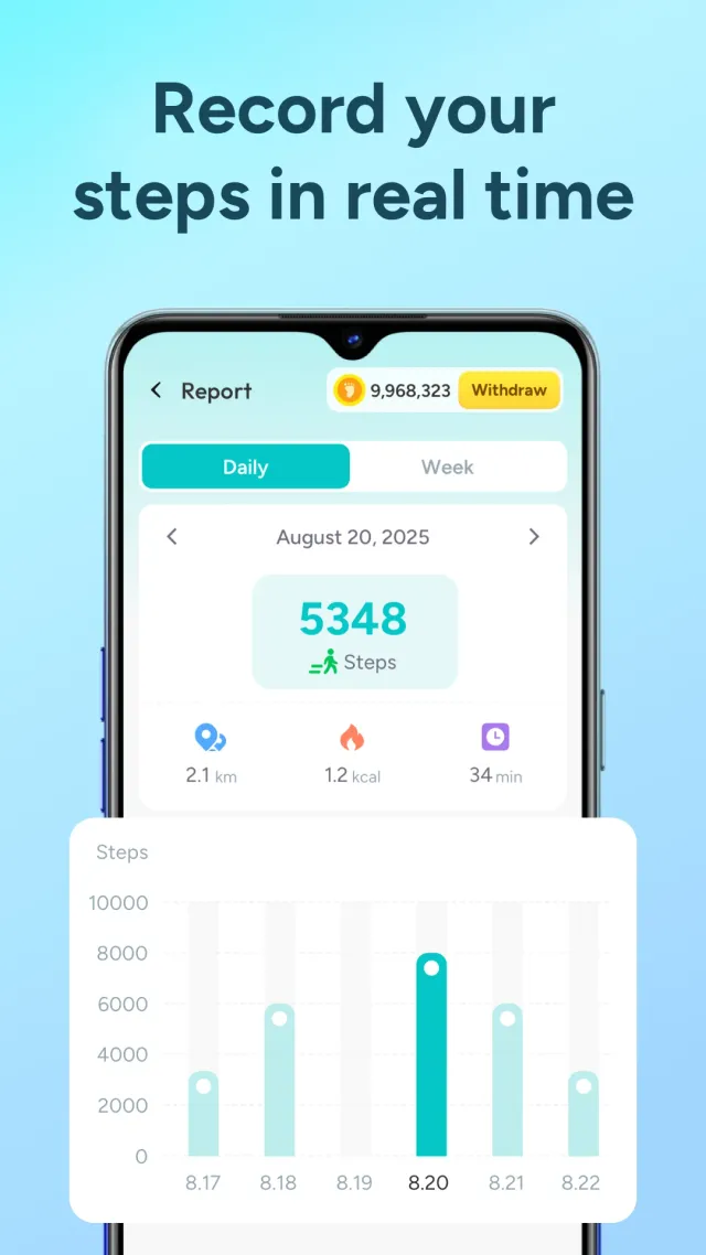 WalkStep:Tracker & Reward - Screen 4