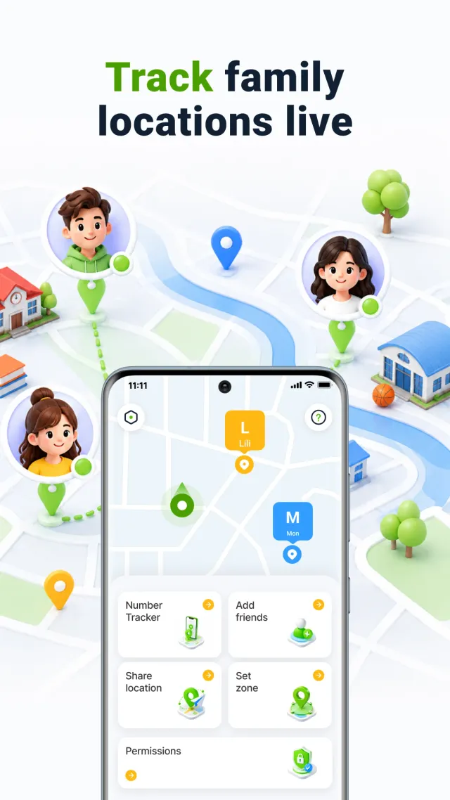 SafeNest - Family GPS - Screen 1