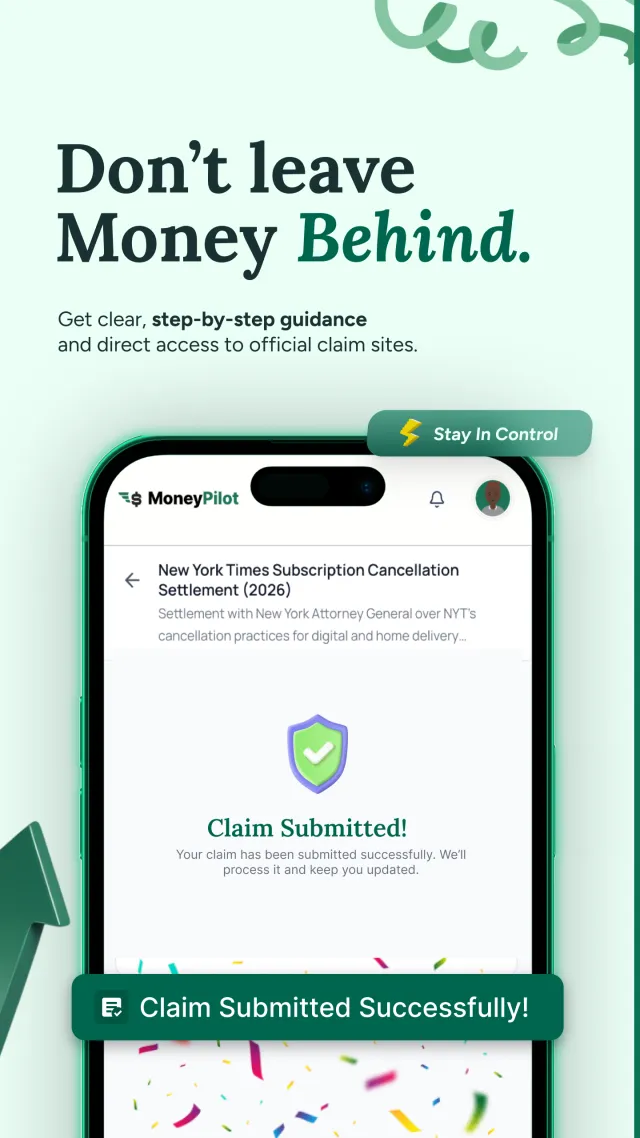 MoneyPilot : Class Action - Screen 4