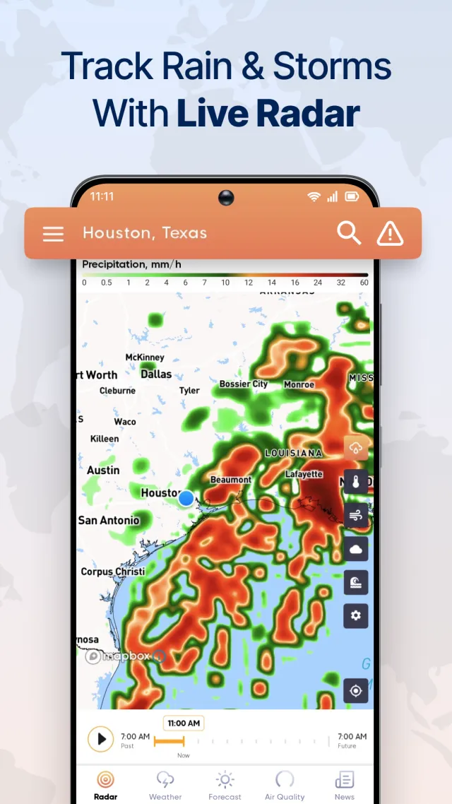 Live Weather Radar Launcher - Screen 1