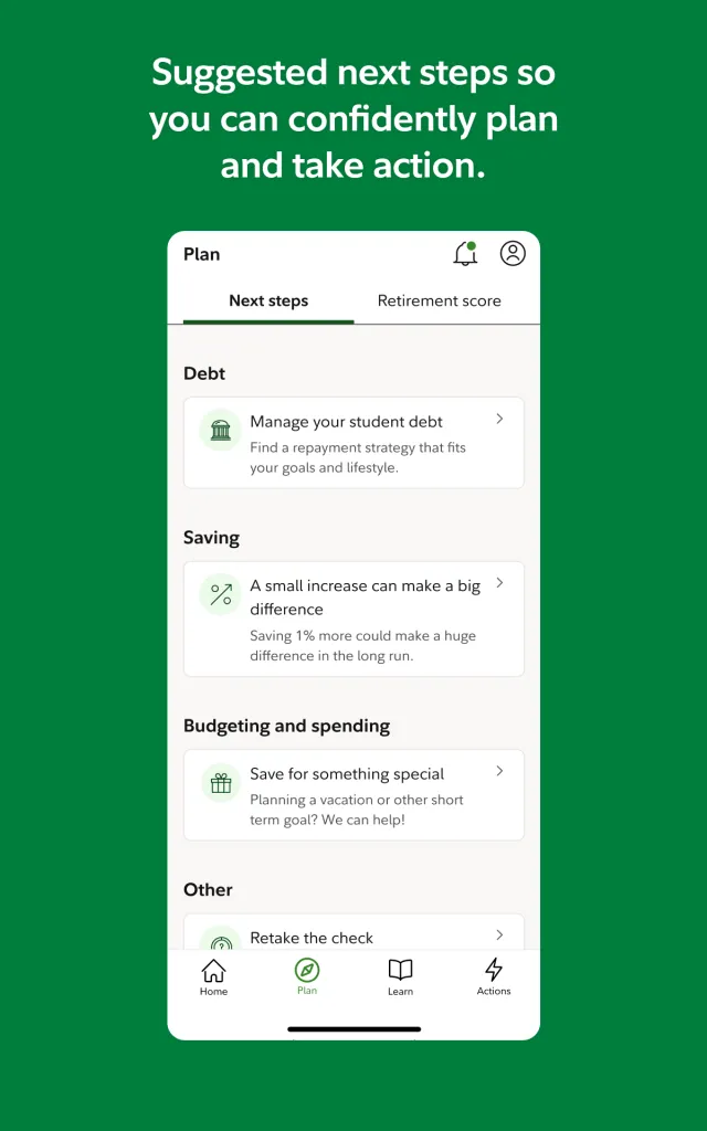 NetBenefits - Fidelity at Work - Screen 6