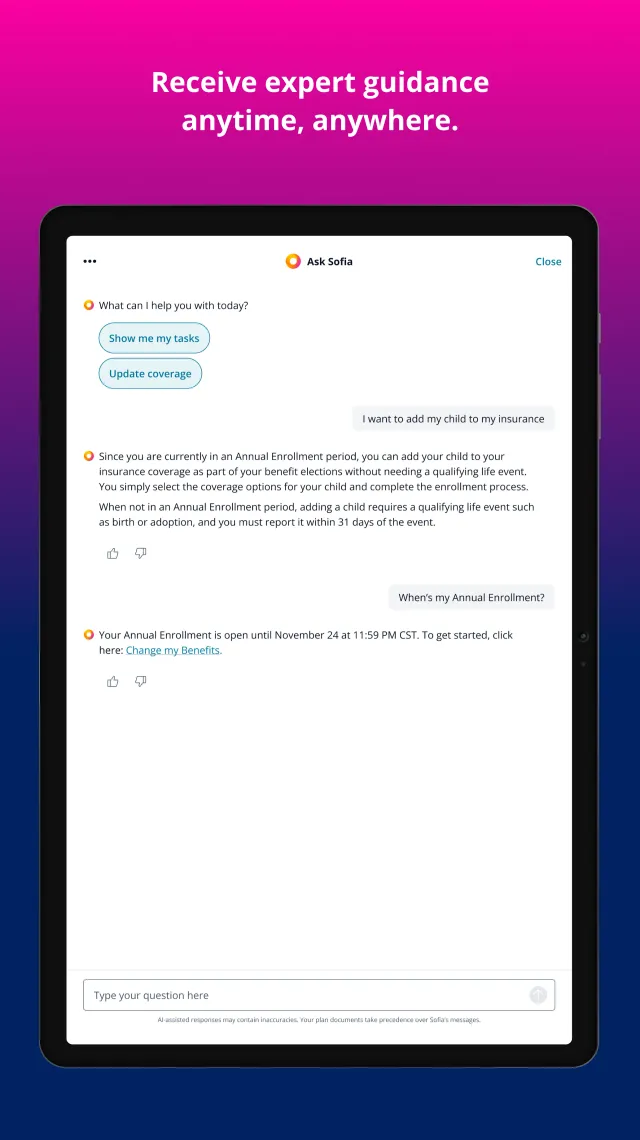 MyChoice Benefits - Screen 7