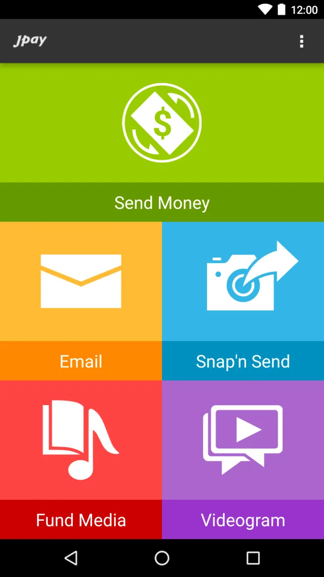 JPay - Screen 1