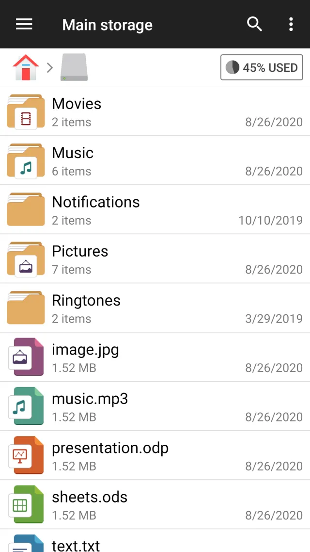 File Manager - Screen 2