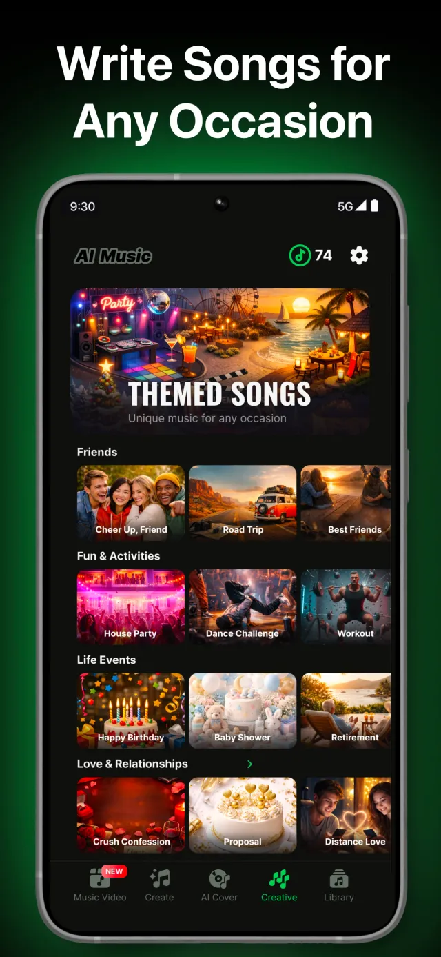 AI Music: Cover & Song Maker - Screen 2