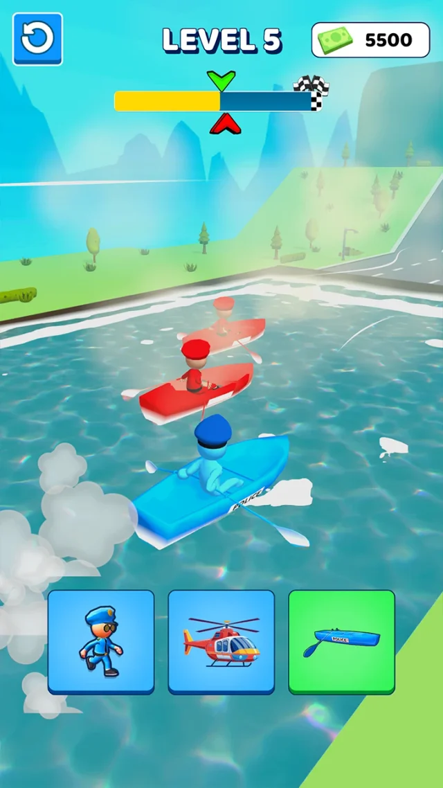 Police Car Shape Shifting Race - Screen 4
