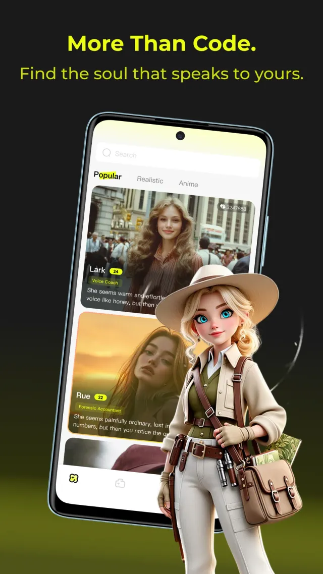 Soullink - Chat with AI Bots - Screen 3