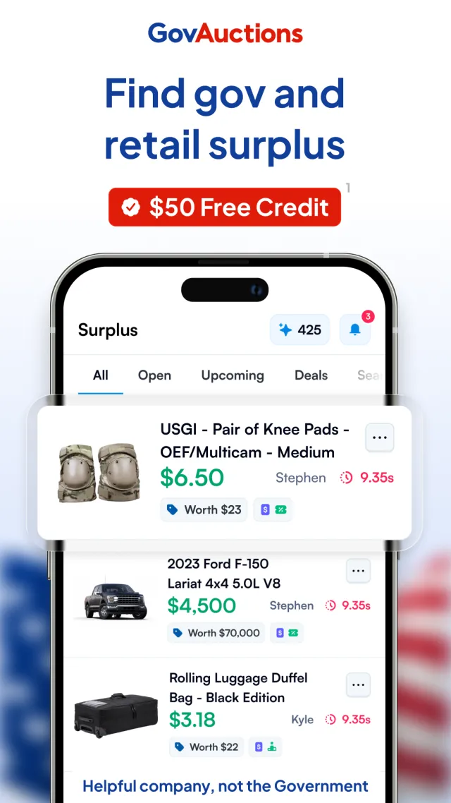 GovAuctions.com - Shop Surplus - Screen 1