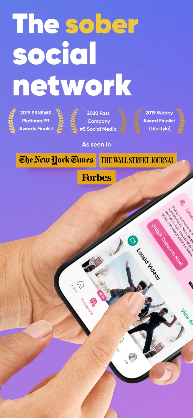 Loosid: Sober Recovery Network - Screen 1