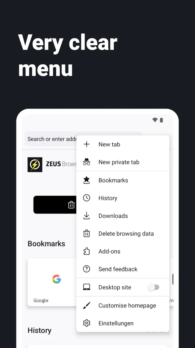 Internet Web Browser - ZEUS - Screen 3