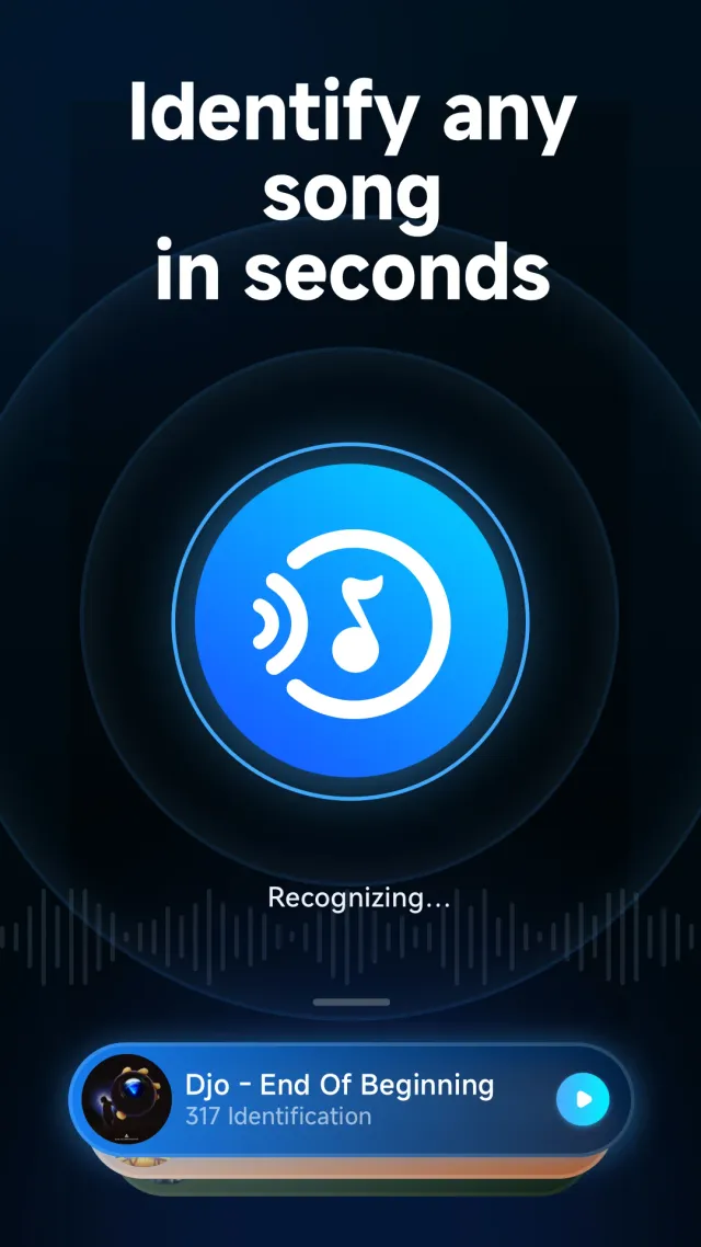 Music Recognition - Find Songs - Screen 1