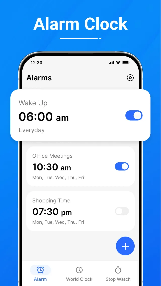 Alarm Clock - Screen 1