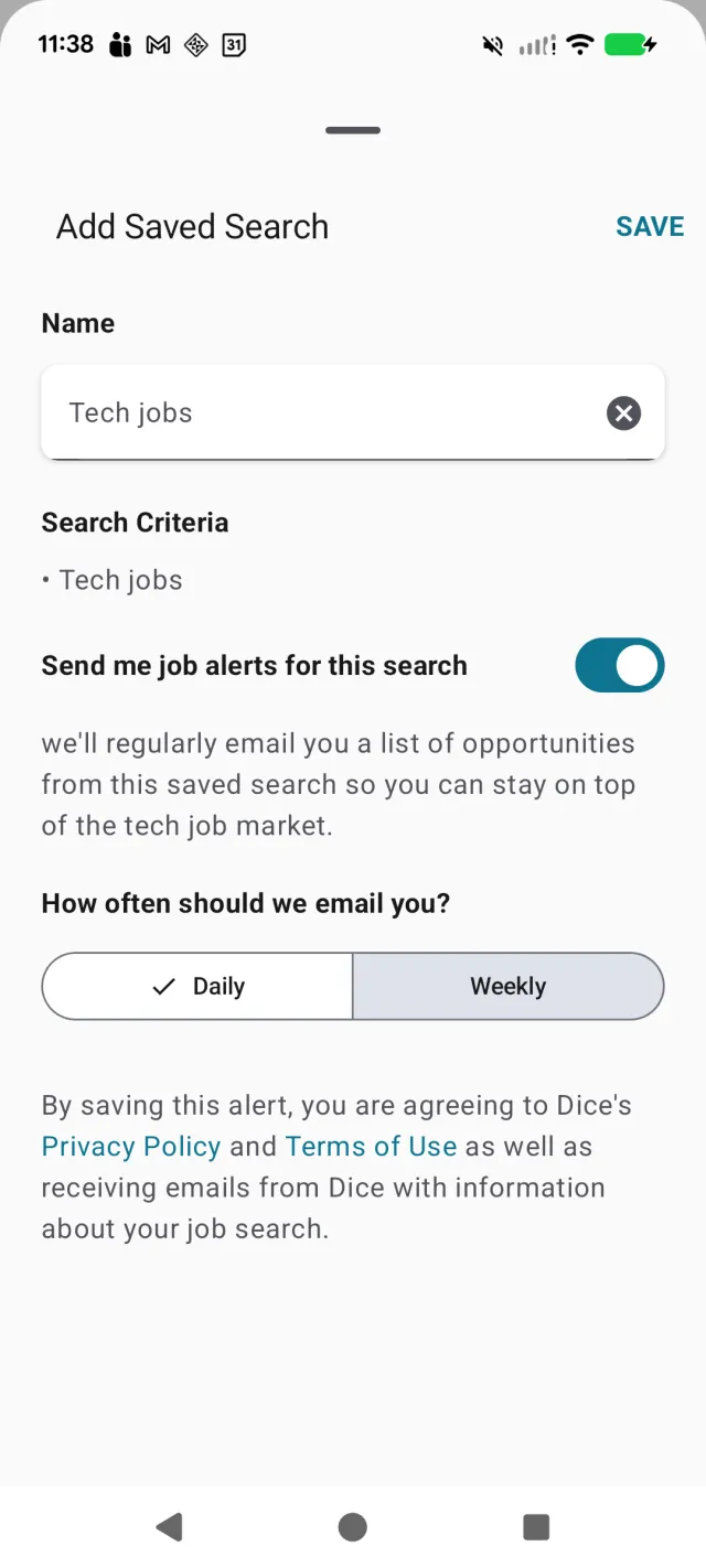 Dice Tech Careers - Screen 5
