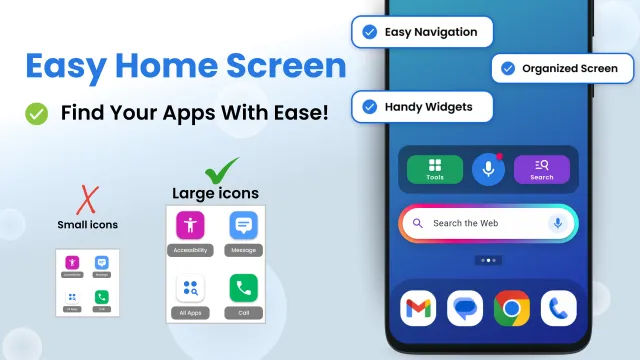 Big Keyboard: Easy Homescreen - Screen 2
