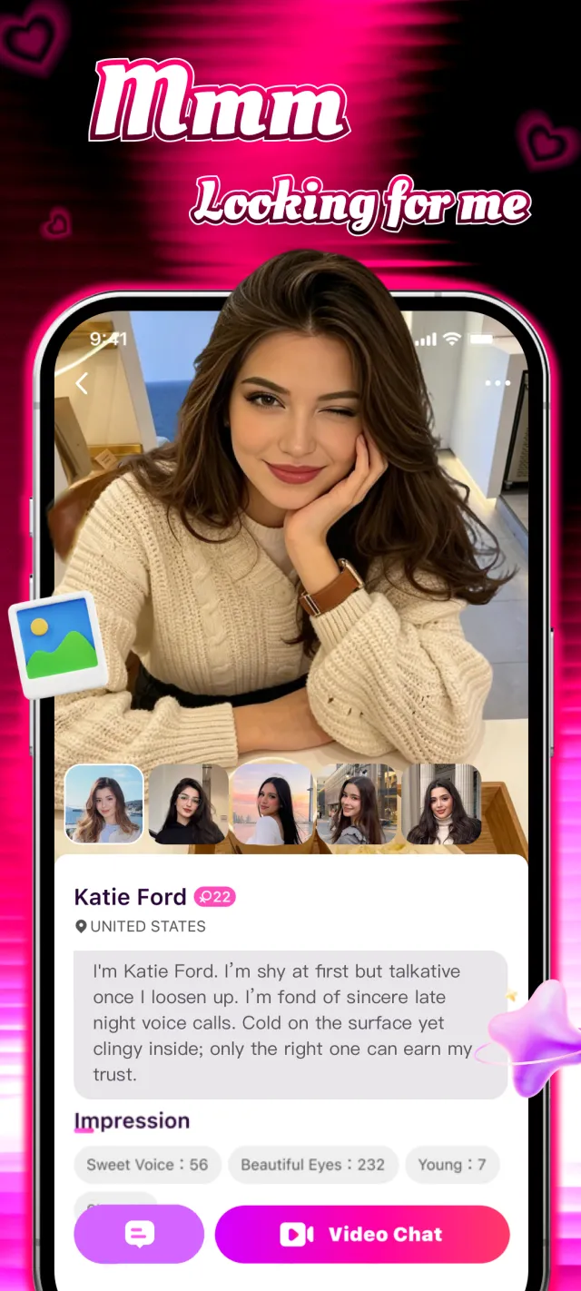 Mmm - Social Video Chat - Screen 3