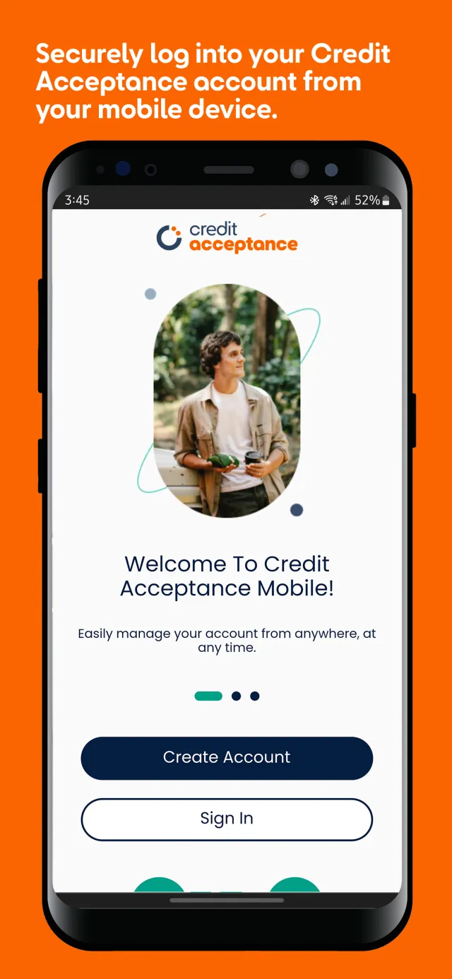 Credit Acceptance Mobile - Screen 1