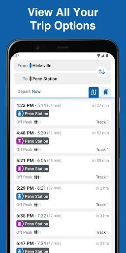 MTA TrainTime - Screen 2