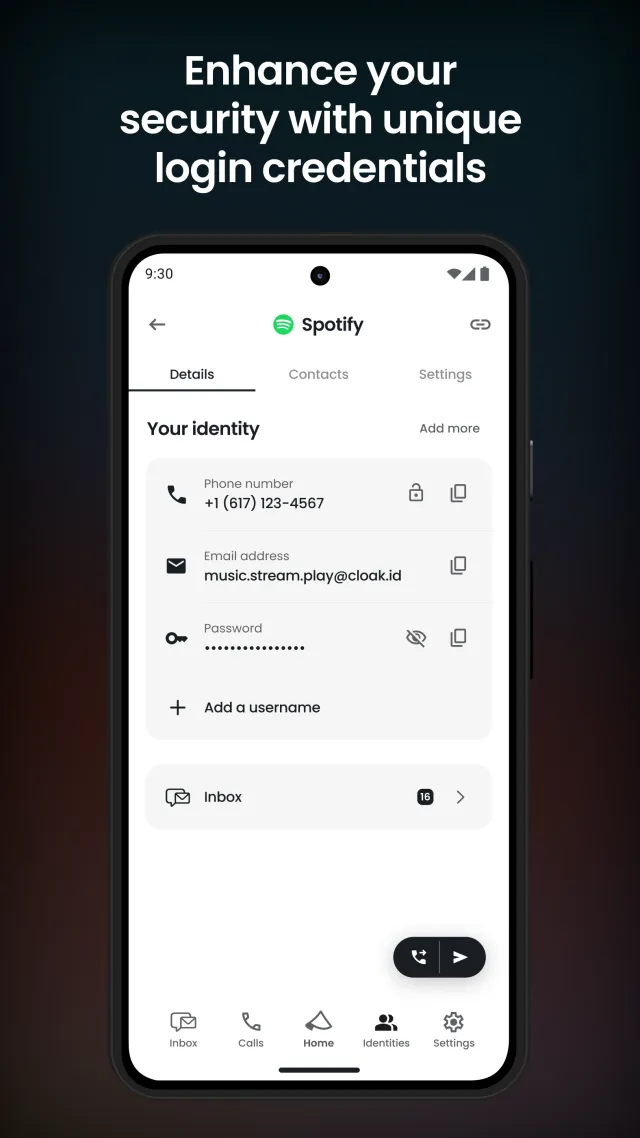 Cloaked: Protect your privacy - Screen 3