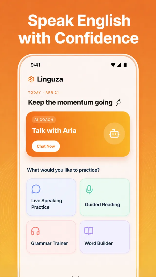 Linguza: AI English Tutor - Screen 3
