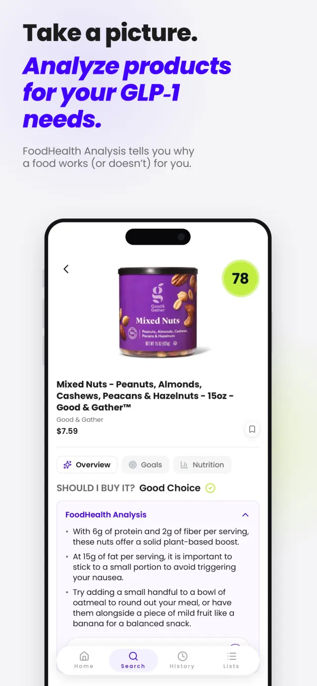 FoodHealth: Your Grocery Guide - Screen 2