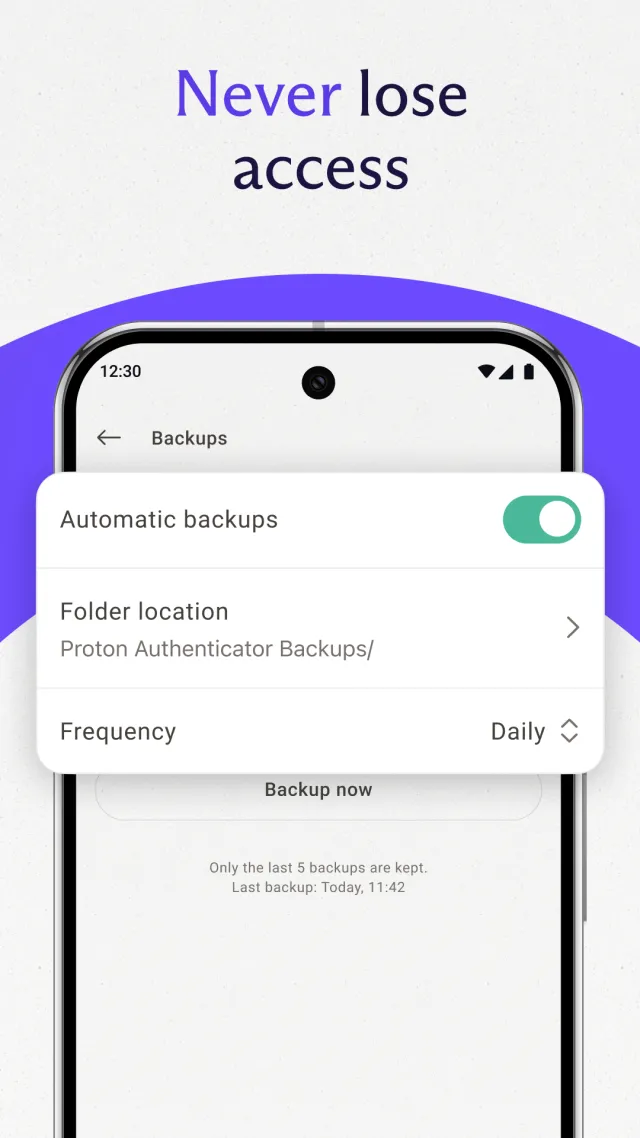 Proton Authenticator - Screen 4
