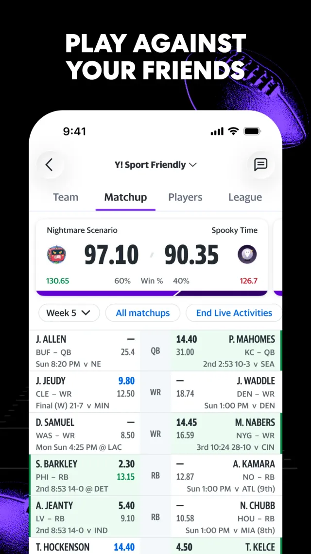 Yahoo Fantasy Sports: NFL, MLB - Screen 2