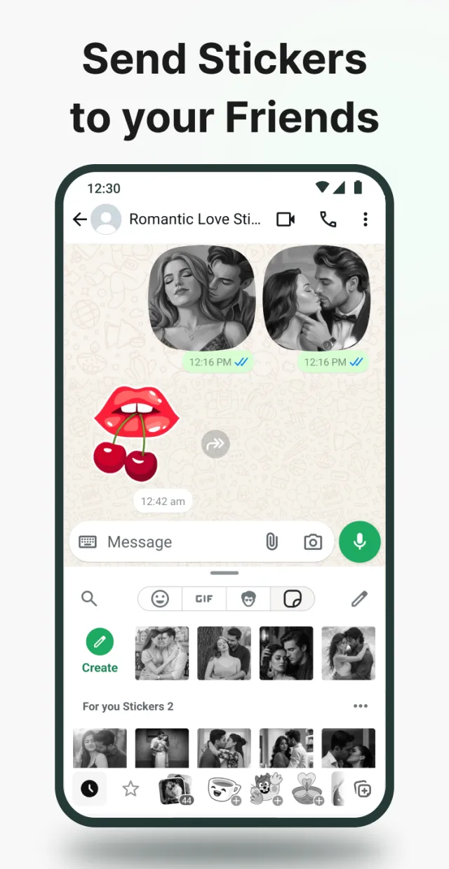 Romantic Love Emoji WAStickers - Screen 2