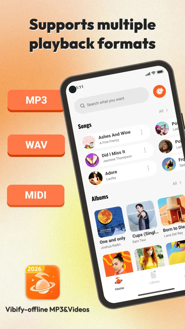 Vibify-offline MP3 - Screen 1