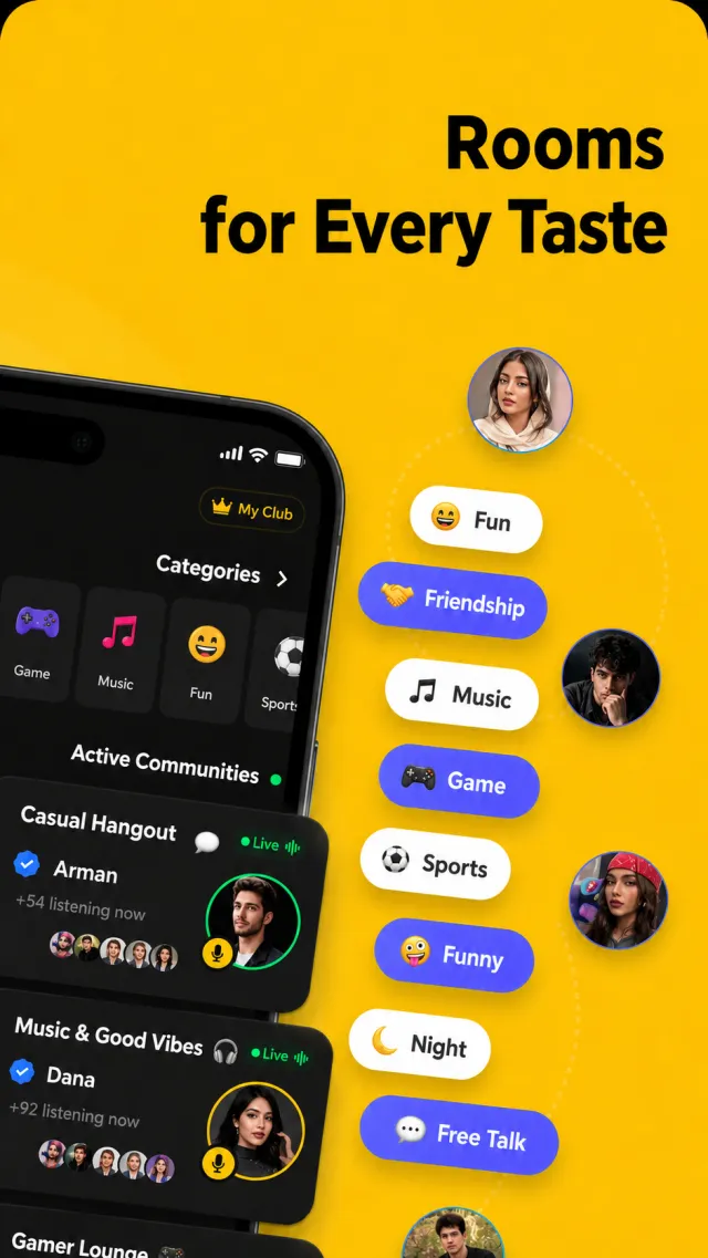 Feeling Club: چت و دوستیابی - Screen 2