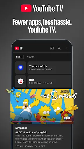 YouTube TV: Live TV & more - Screen 1