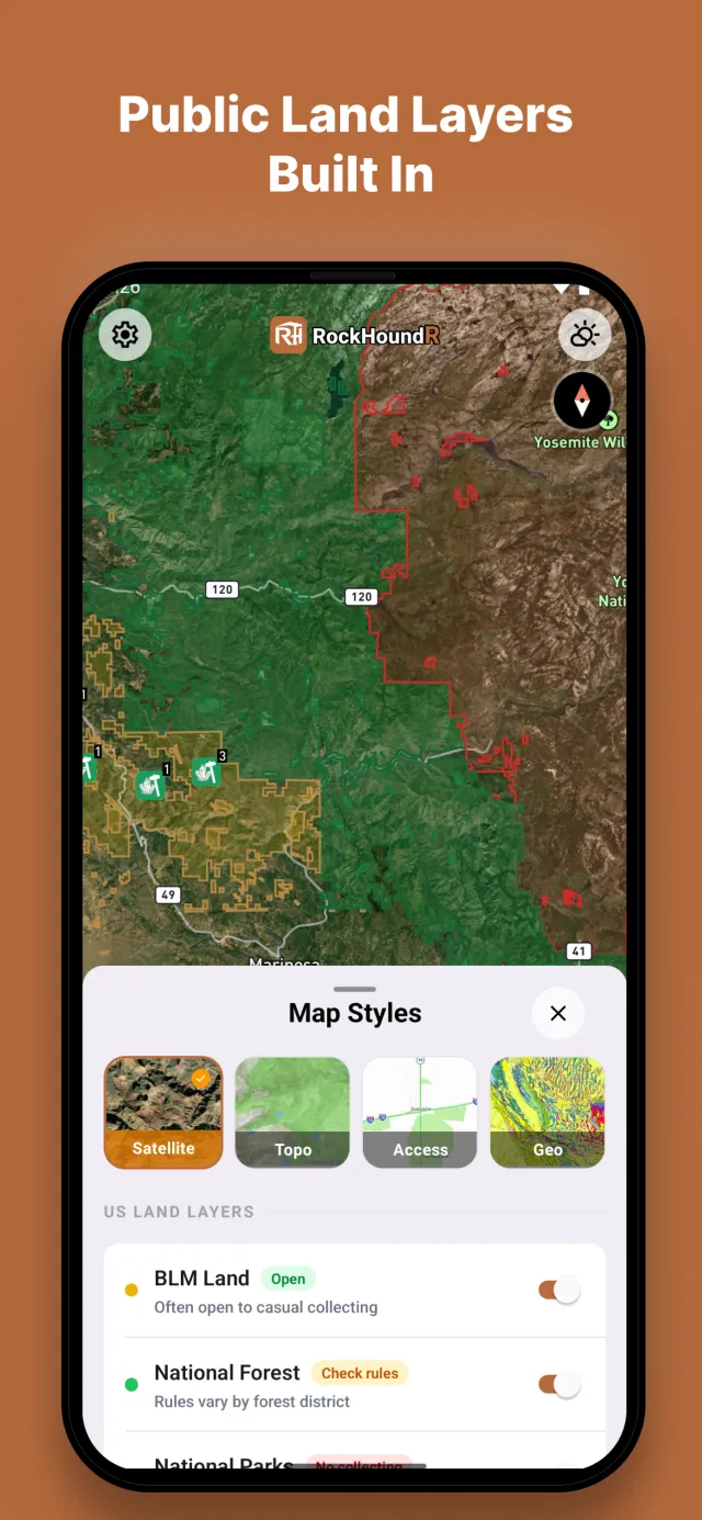RockHoundR: Rockhounding Map - Screen 3