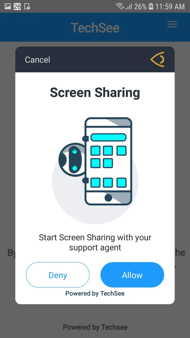TechSee Instant Mirroring - Screen 2