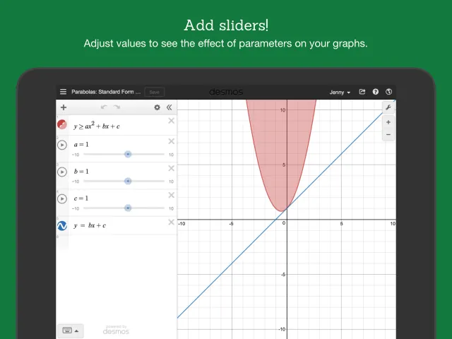 Desmos Graphing Calculator - Screen 8