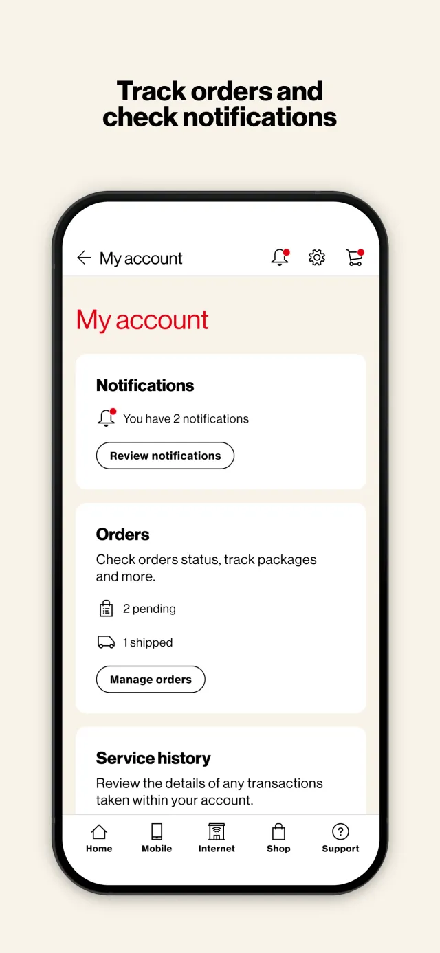My Verizon For Business - Screen 7