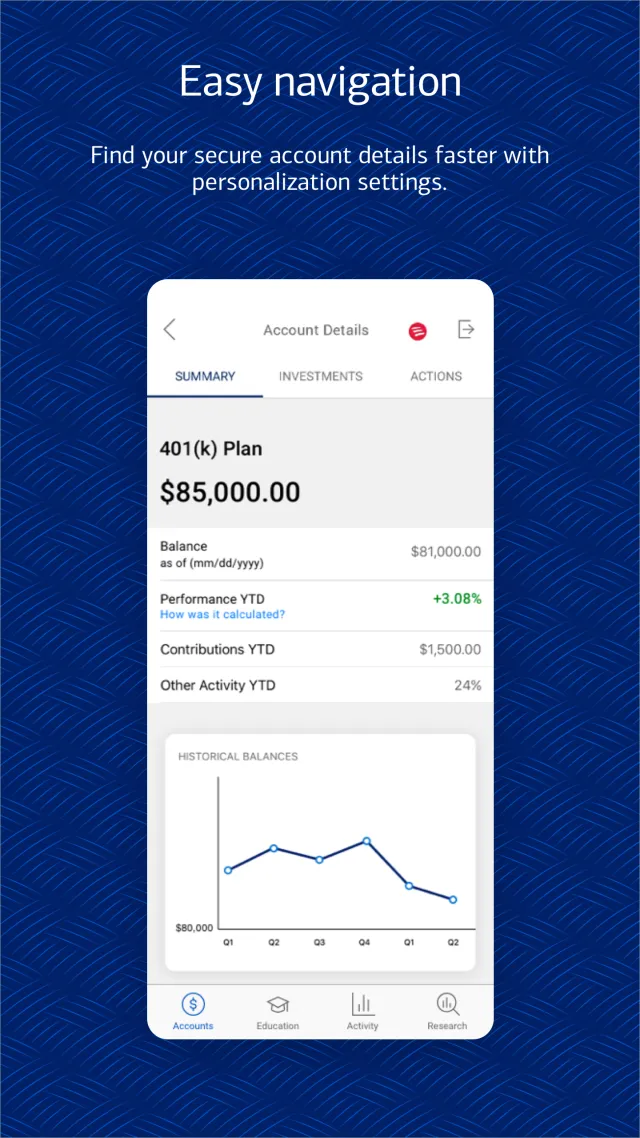 Benefits OnLine - Screen 2