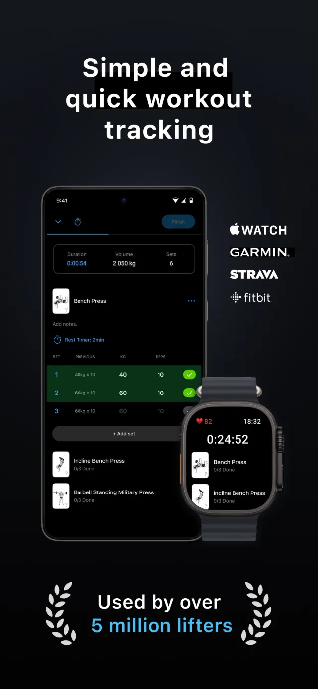 Lyfta: Gym Log Workout Tracker - Screen 1
