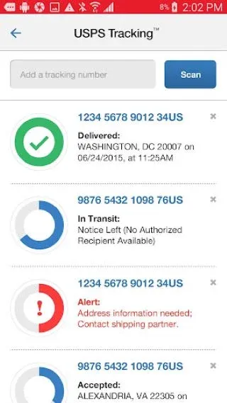 USPS MOBILE® - Screen 2